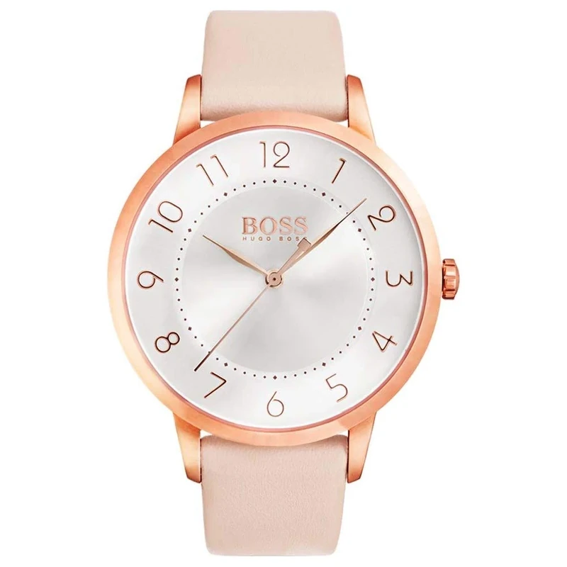 Hugo Boss Women's Analogue Quartz Watch with Leather Strap – 1502407
