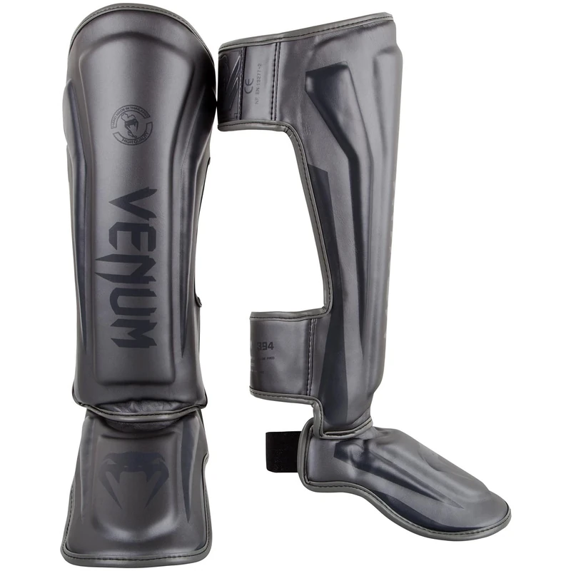 Venum, Elite Standup Shin Guards, Men's, L, Grey/Grey - Image 1