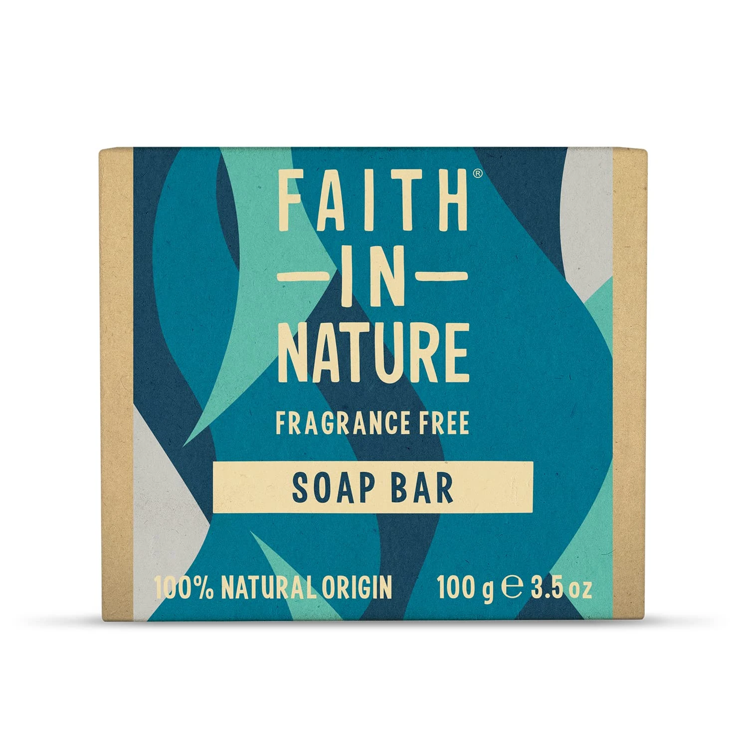 Faith In Nature Natural Fragrance Free Hand Soap Bar, Sensitive, Vegan and Cruelty Free, No SLS or Parabens, 100g