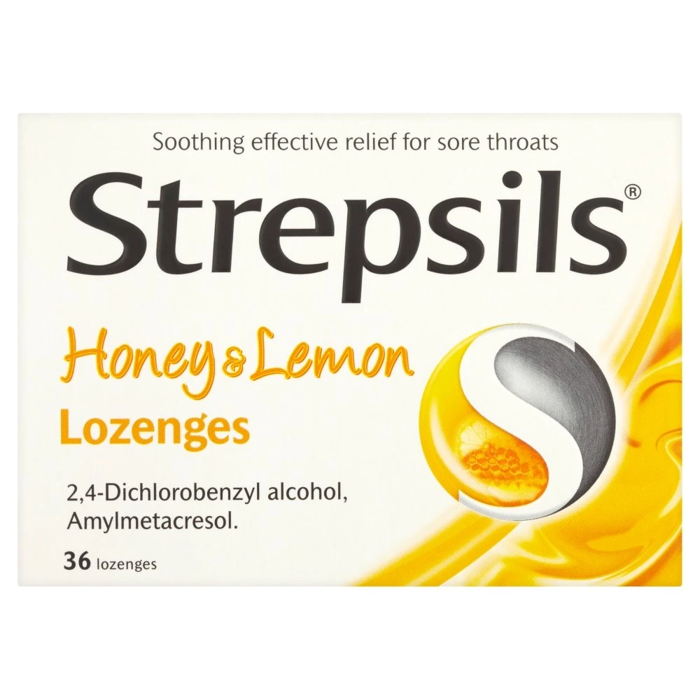Strepsils Honey & Lemon Lozenges, 36 Lozenges