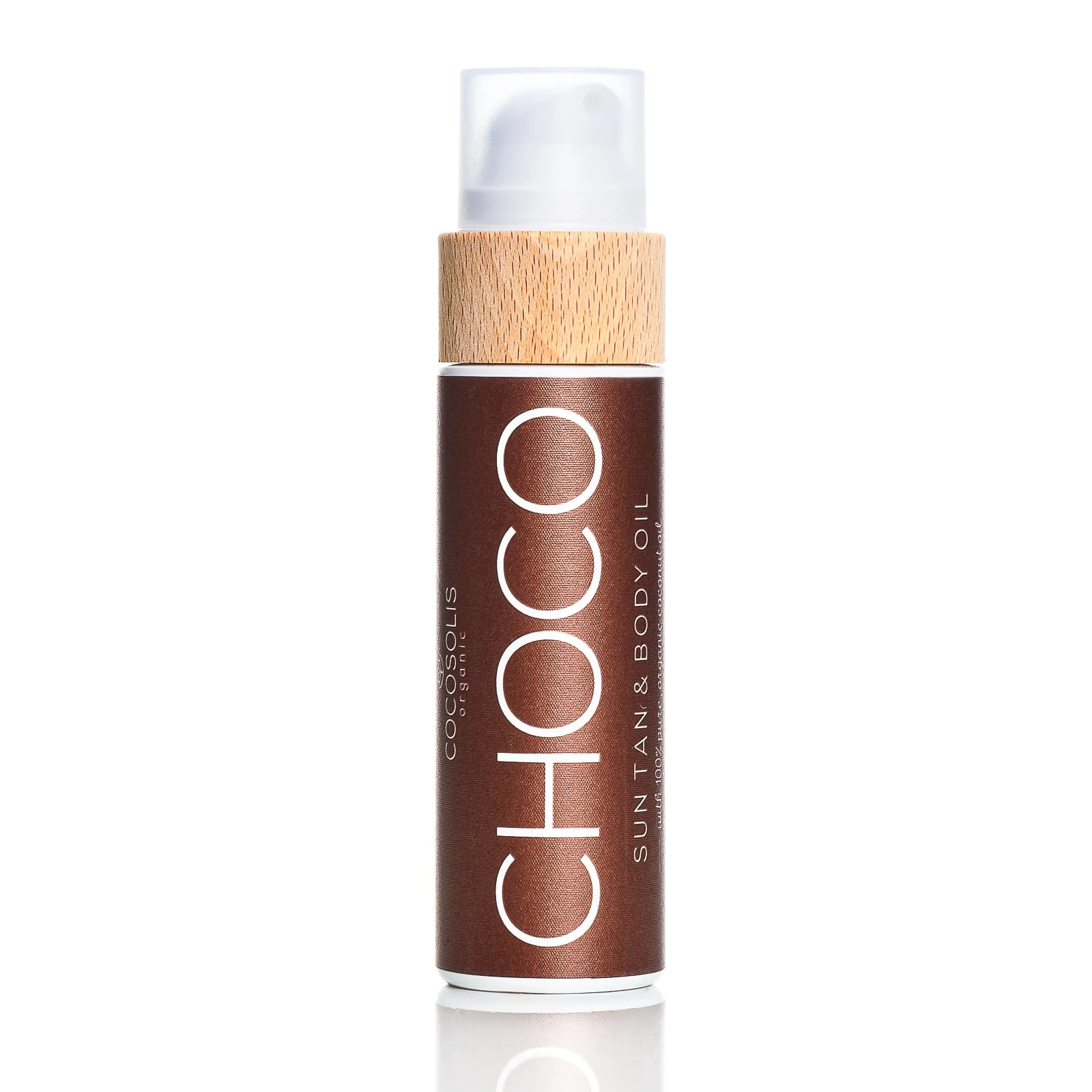 COCOSOLIS CHOCO accelerator - organic oil with vitamin E & chocolate scent for a quick, intensive tan - tanning enhancer for a deep tan - nourishing tanning bed oil (110)