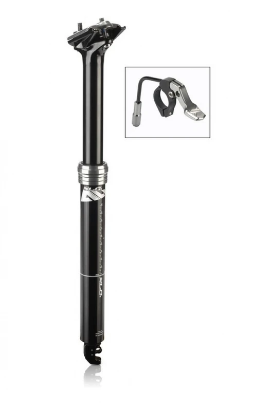 XLC All MTN Telescopic Seat Post SP-T11 Robust Performance for Mountain Biking, Black, Diameter 31.6 mm