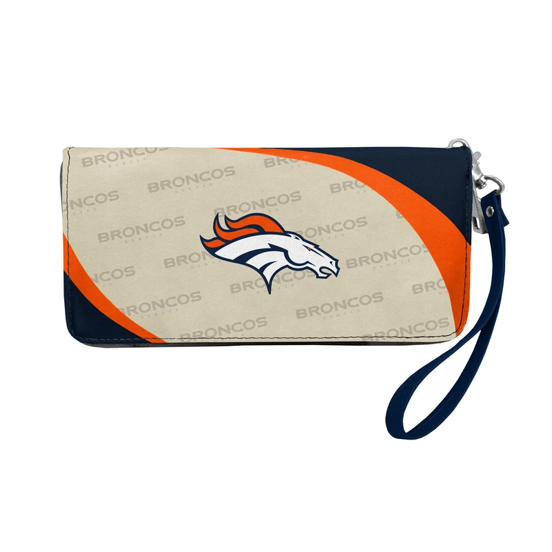 Little Earth Productions Littlearth NFL Denver Broncos Curve Zip Organizer, Team Color, 8" x 4" x 1" - Image 1