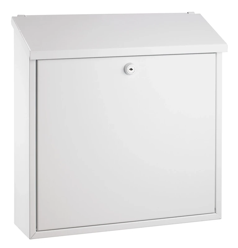 Alco 8604 Letterbox, White Varnished, Approx. 36 x 36 x 10 cm