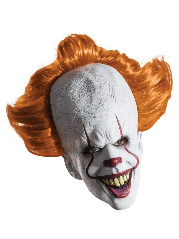 Rubies Official Pennywise IT (2017 Movie), Adult Deluxe Hallloween Clown Overhead Mask - Image 1