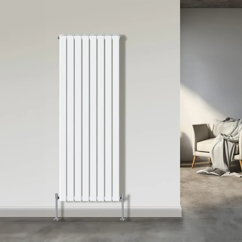 NRG 1800x544mm Double Flat Panel Designer Tall Vertical Radiator Central Heating White