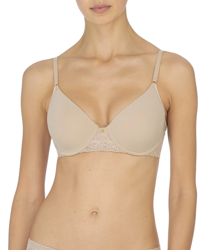 Natori Women's Bliss Perfection Contour Underwire T-Shirt Bra, Café, 36C