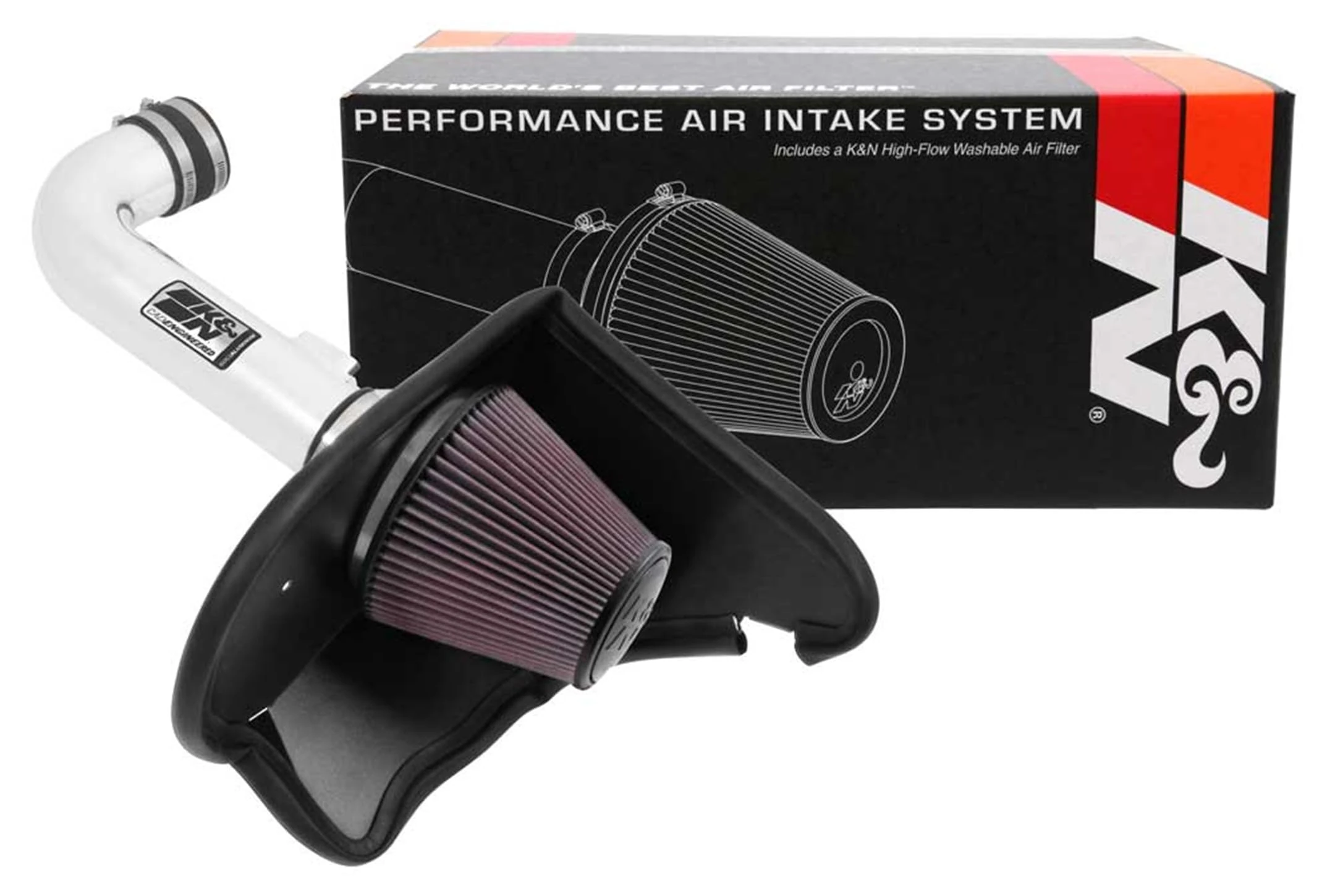 K&N Cold Air Intake System: High-Flow Air-Filter, Increase Performance & Horsepower: Compatible with 2016-2020 CHEVROLET Camaro, 69-4535TP