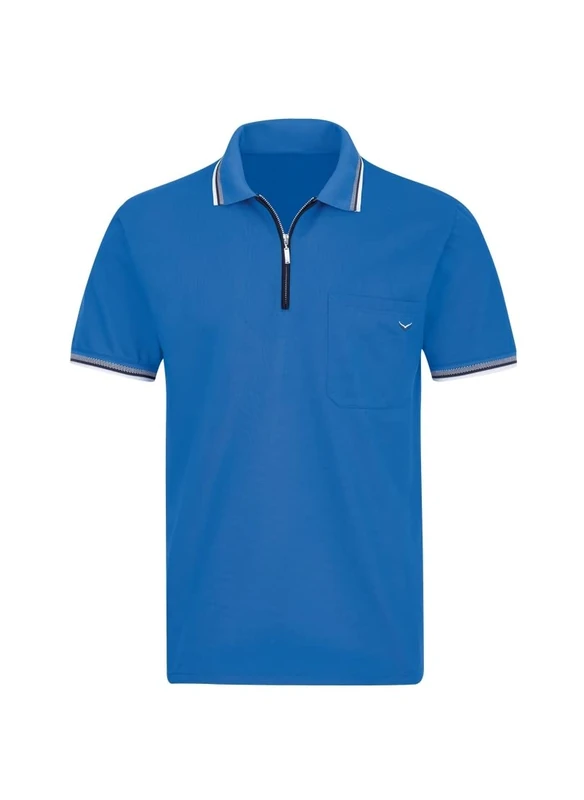 Trigema Men's 627633_048_5XL Polo Shirt, Electric-Blue