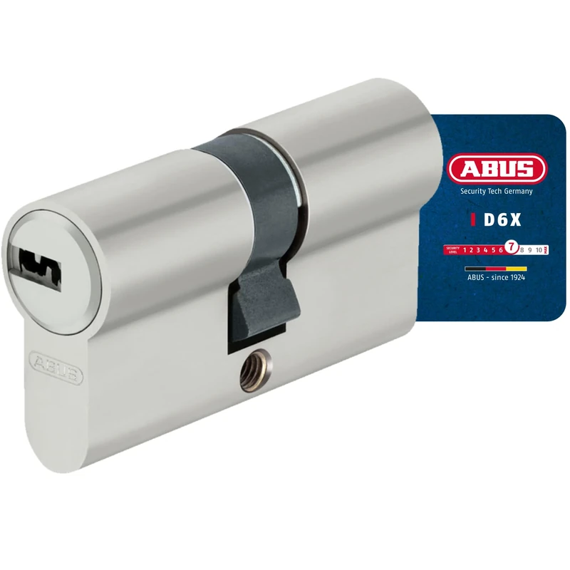 ABUS Profile Cylinder D6XNP 30/50 with 5 Keys and Code Card, Door Lock for Security on Front Door and Apartment Door, Double Cylinder with Emergency and Danger Function