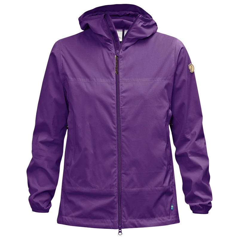 Fjällräven Women's Abisko Windbreaker Jacket W Softshell Jackets, Purple, M