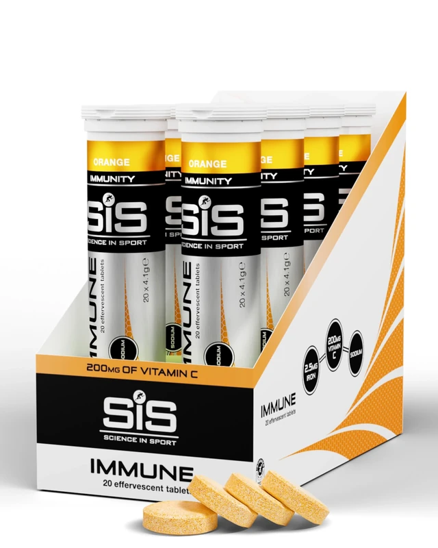 Science in Sport Go Immune Tablets Box of 8, Orange, One Size