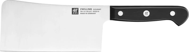 ZWILLING Gourmet Cleaver, 15 cm, Special Stainless Steel, Ergonomic Plastic Handle, Black - Made in Germany