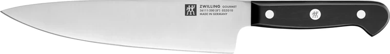 ZWILLING Gourmet Chef's Knife, 20 cm, Special Stainless Steel, Ergonomic Plastic Handle, Black - Made in Germany
