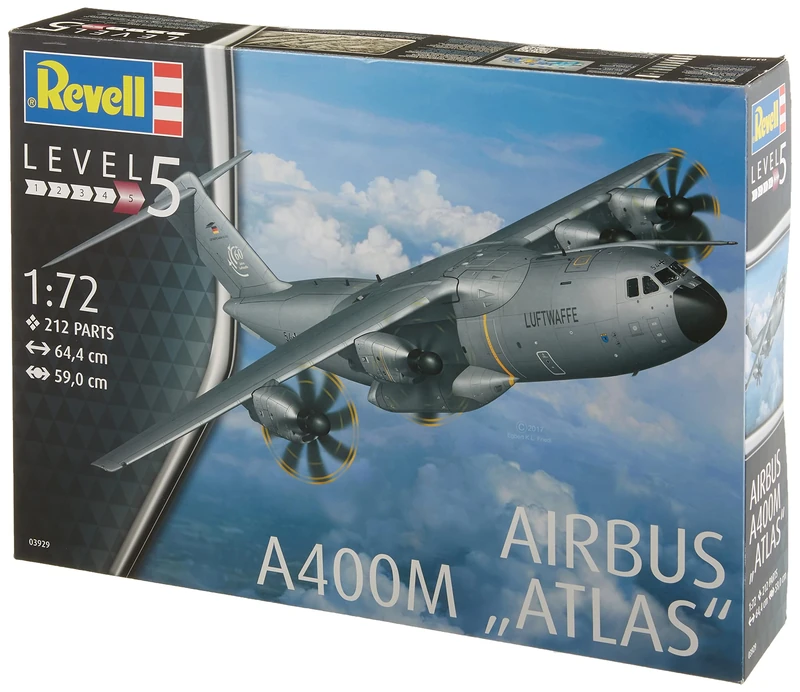 Revell 03929 Airbus A400M ATLAS 1:72 Scale Unbuilt/Unpainted Plastic Model Kit