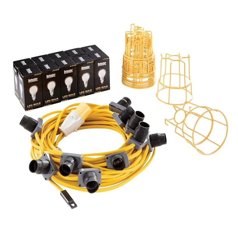 Defender 22m LED ES Festoon Kit 100W 110V (E89811)