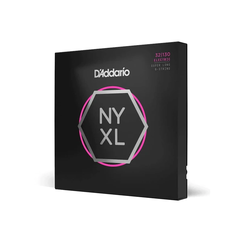 D'Addario Bass Guitar Strings - NYXL Bass Strings - NYXL32130SL - Unrivaled Strength, Tuning Stability, Enhanced Response - For 6 String Bass Guitars - 32-130 Regular Light 6-String, Super Long Scale