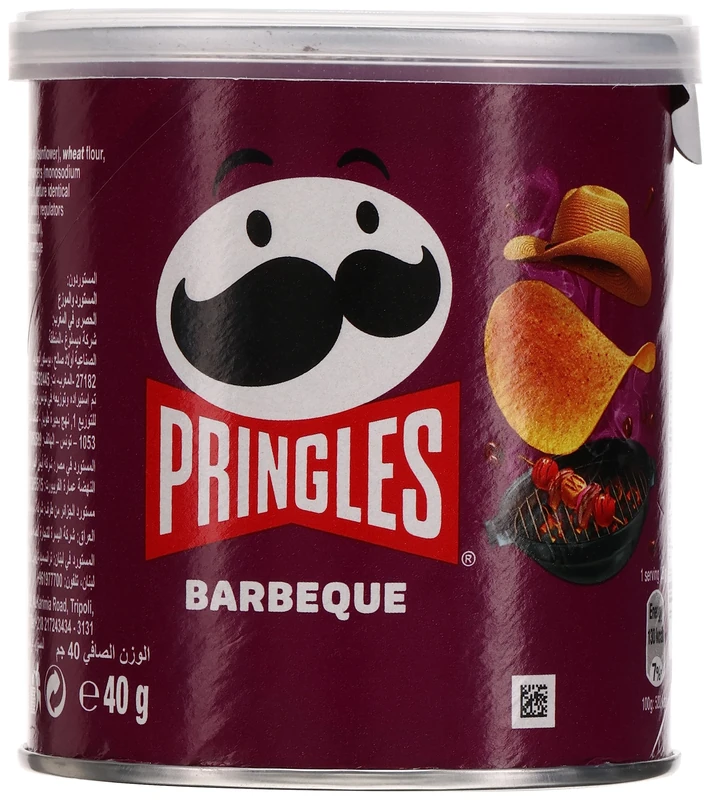 Pringles Texas BBQ Sauce Potato Chips 40 g (Pack of 12) (Packaging may vary)