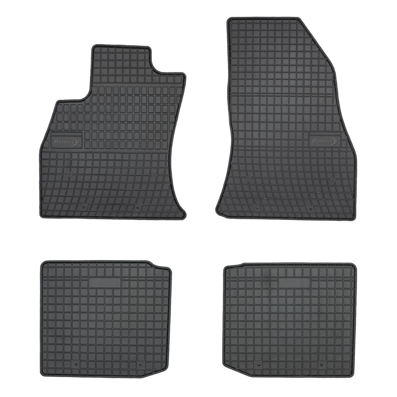 Bottari 39642 Set of 4 Tappeti cars in gomma su misura per 500L - dal 2012 al 2017