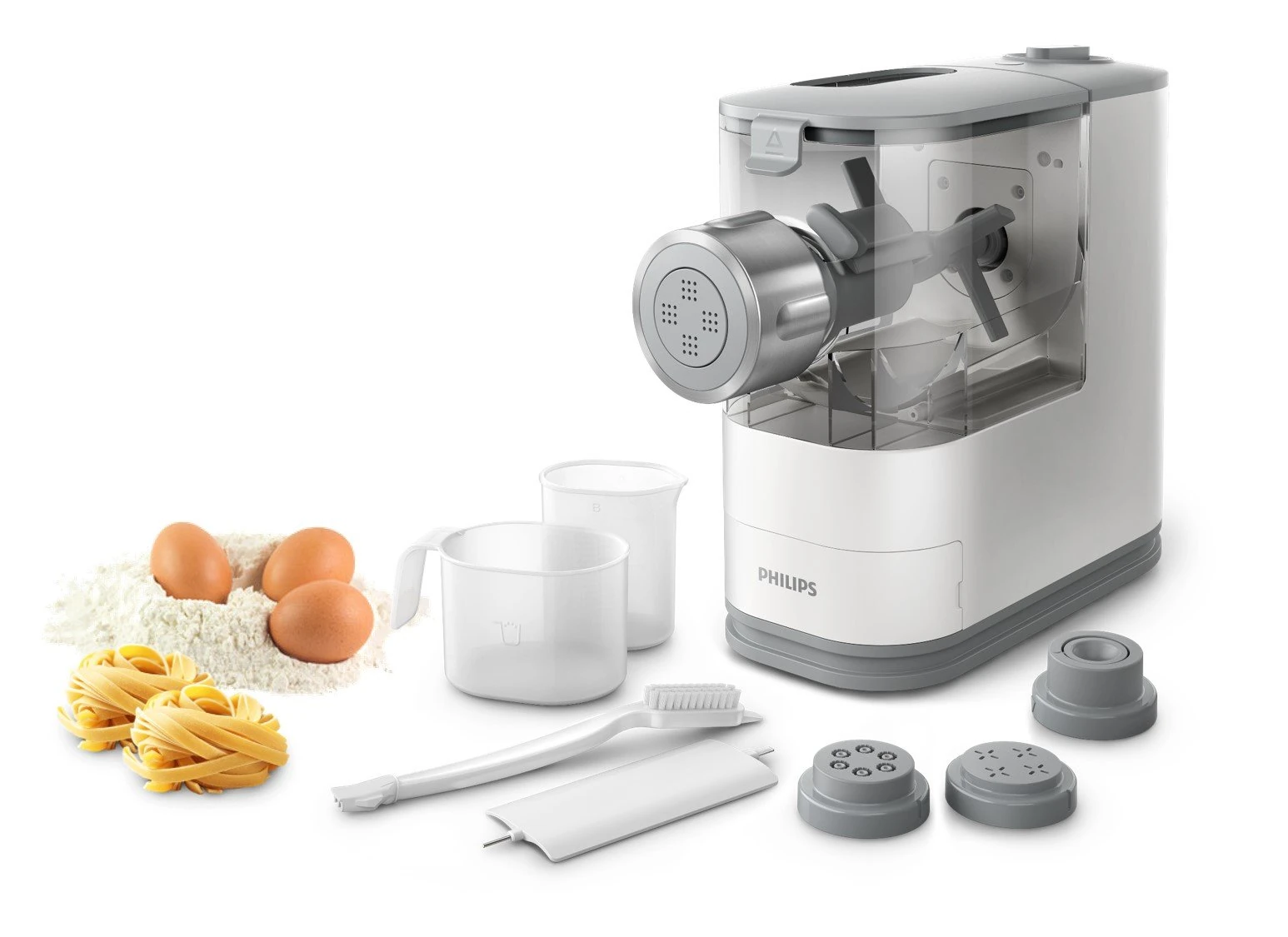 Philips Viva Collection HR2345/19 Fresh Pasta Maker Machine Pasta and Ravioli Machine Pasta Machine (220-240, 50Hz, 150W, 1 pc (s), 135 mm, 350 mm)