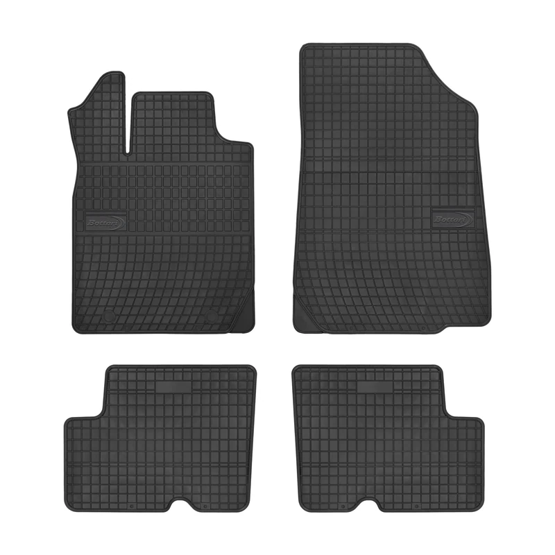 Bottari 39637 Made to Measure Rubber Car Mat Set, Black
