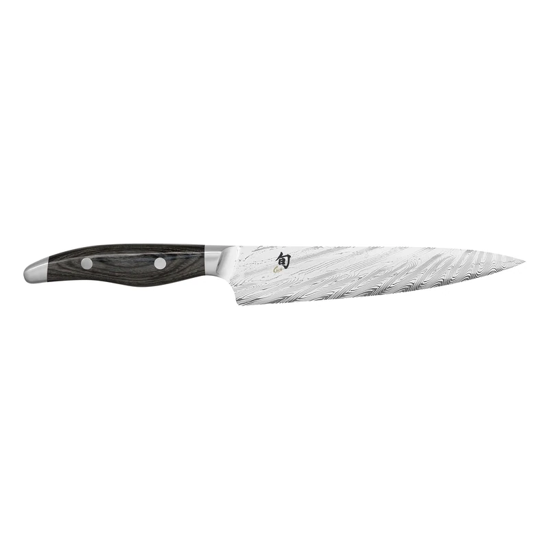 Kai Messer Shun Nagare Allzweckmesser, Küchenmesser, Kochmesser, Messer, 15 cm, Damaszener Stahl, NDC-0701