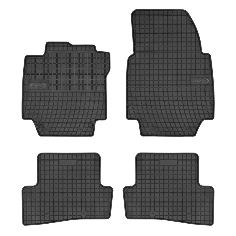 Bottari 39688 Set of 4 Tappeti Car in Gomma Su Misura per Renault Captur