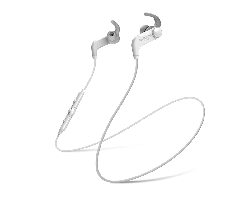 Koss BT190iW Wireless Bluetooth Portable Earbuds (3.5 mm Jack) for iMac/iPhone/iPad/iPod/Laptop/MP3 Players/Samsung/Smartphones - White