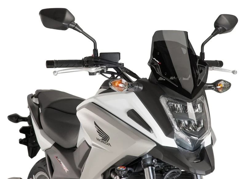 Puig 8909F Racing Screen for Honda NC750X 16'-17', Dark Smoke