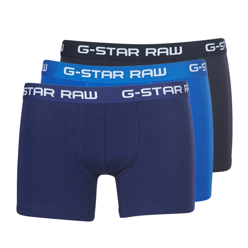G-STAR RAW Men's Classic Trunk Color 3-Pack, Multicolour (lt nassau blue/imperial blue/maz blue D05095-2058-8528), XXL