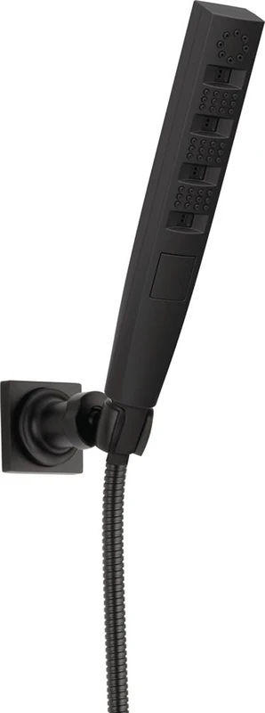 DELTA Faucet 55140-BL H2Okinetic 5-Setting Adjustable Wall Mount Hand Shower, Matte Black