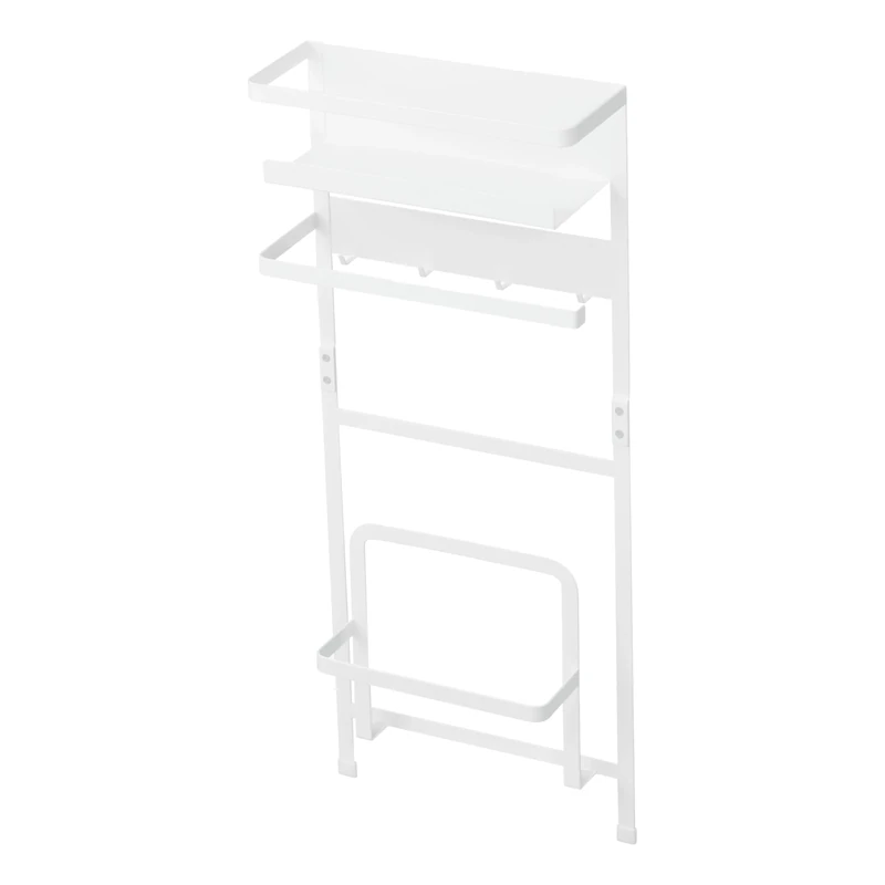 YAMAZAKI home Laundry Accessory Organizer | Magnet, Steel, White, One Size