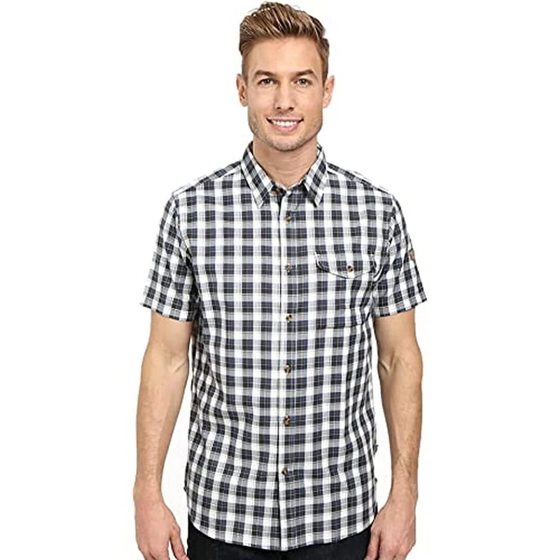 FJALLRAVEN F82446-520 Singi Shirt SS M Uncle Blue XS