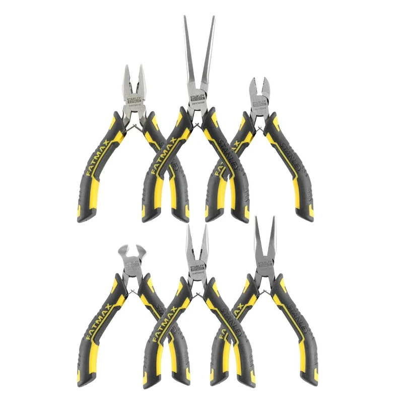 STANLEY FMHT0-80541 Fat Max Mini Pliers Set - Black (6-Piece)