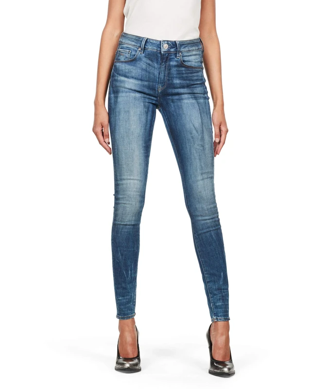 G-Star Women's 3301 Skinny Jeans, Multicolour (medium indigo aged D05175-8968-6028), 25W / 32L