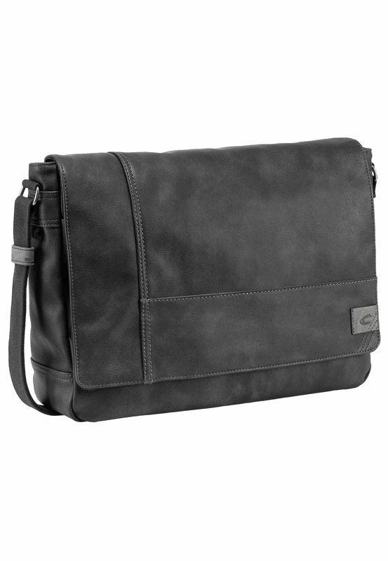 camel active Messenger bag; 251 Laos Bag, 40 cm, Black (Schwarz)