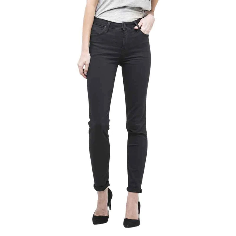 Lee Damen Scarlett High' Jeans, Black Rinse, 28W / 33L EU