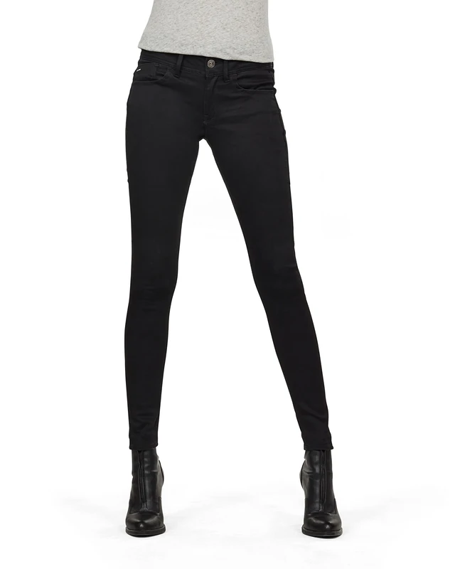 G-Star Women's Lynn D-Mid Waist Super Skinny Jeans, Blue (rinsed D06333-9142-082), 26W / 34L