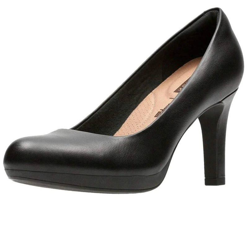 Clarks Adriel Viola, Women’s Closed-Toe Pumps, Black (Black Leather), 7.5 UK (41.5 EU)