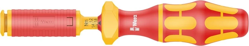 Wera 05074752001 "Kraftform 7440VDE Torque Screwdriver Handle - Silver