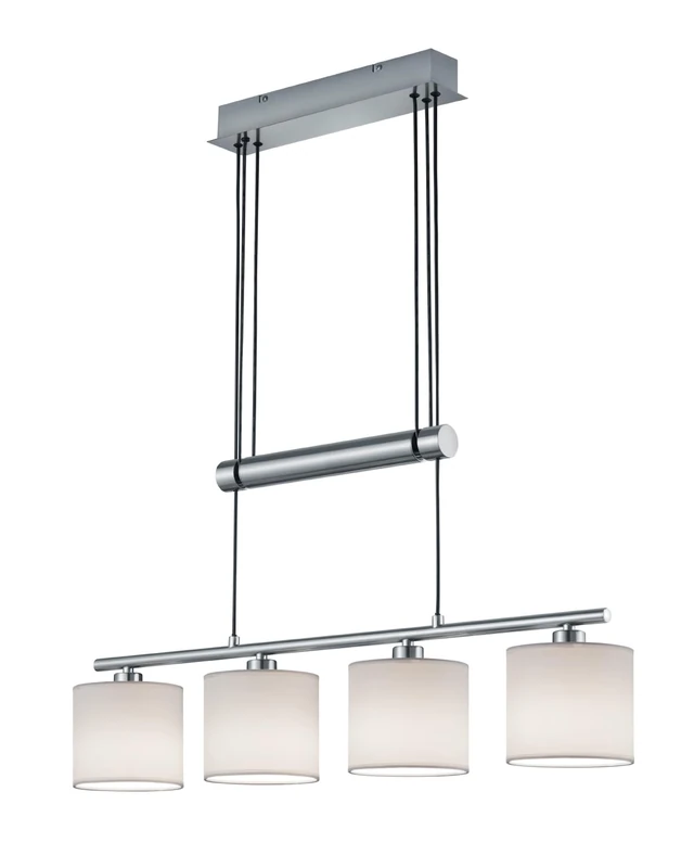 Lamps, Nickel Fabric, White, 13.5 x 77 x 150 cm, E14