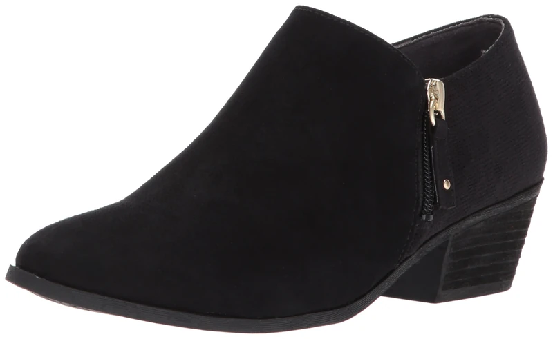 Scholl's Shoes Women's Letter Ankle Boot, Black Microfiber Suede, 3.5 UK - Image 1