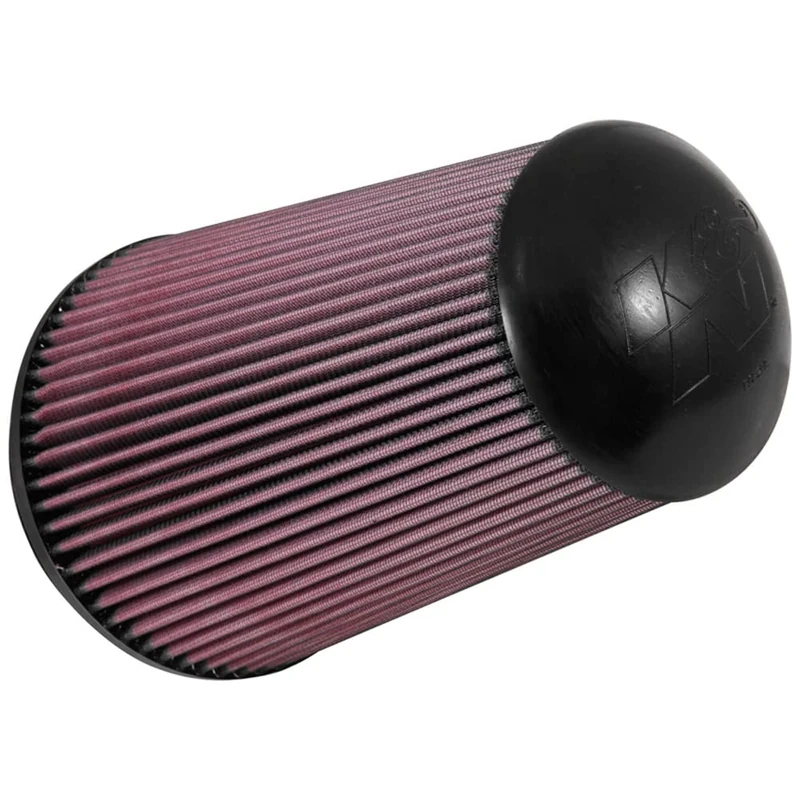 K&N High-Flow Original Lifetime Universal Clamp-On Air Filter: Performance, Premium, Washable: Flange Diameter: 6 In, Filter Height: 11.625 In, Flange Length: 1 In, Shape: Tapered Conical, RU-5064