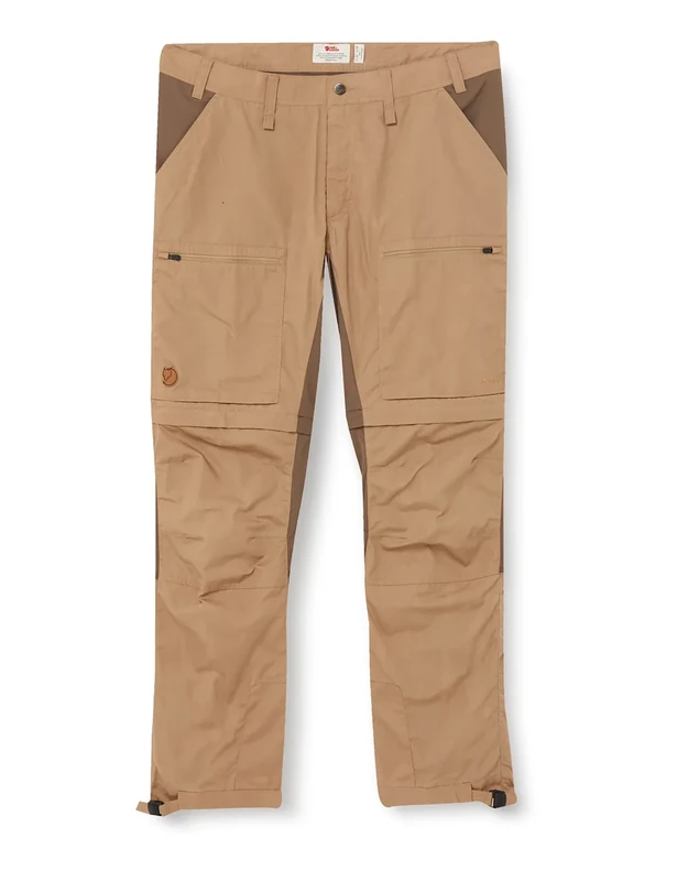 Fjallraven Abisko Lite Trekking Zip-Off M Reg Sport Trousers - Brown, 46