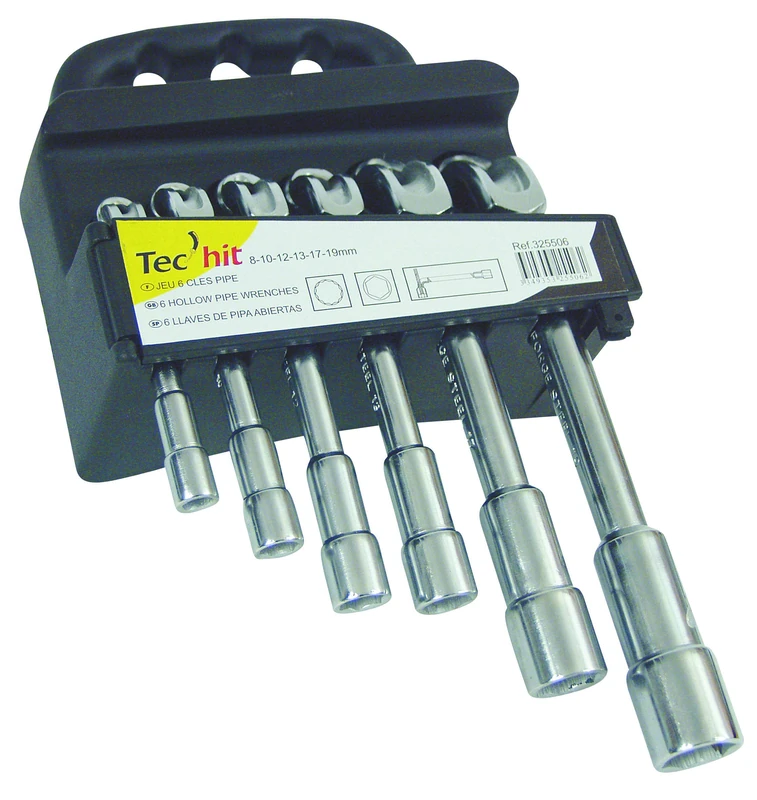 TEC Hit 325506 Double-Ended Ring Wrench Set 8 – 19 mm 10