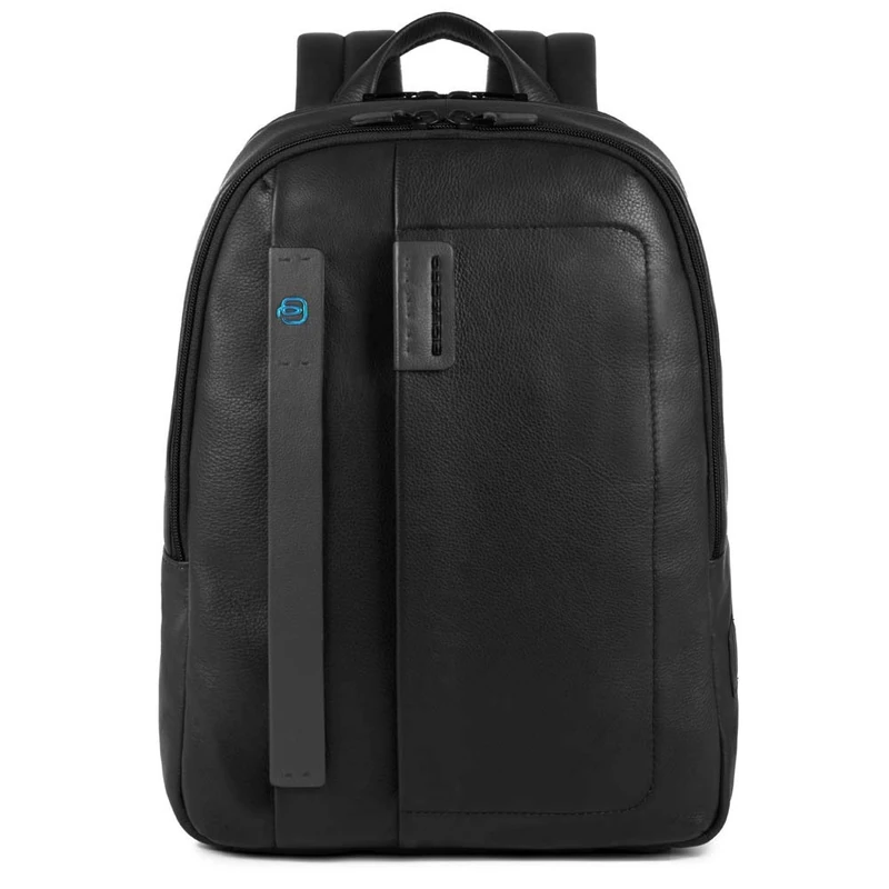 PIQUADRO Pulse Laptop Backpack 14" or 15.6", blue, 14, Leather - Image 1