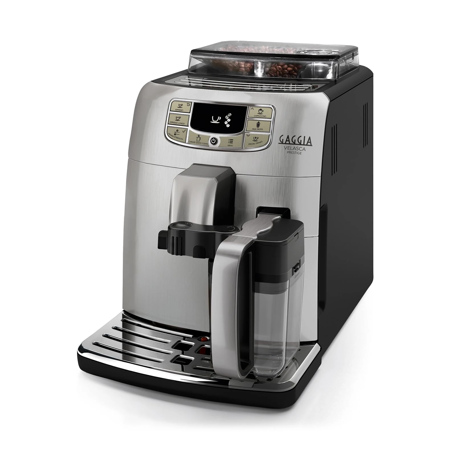 Gaggia Velasca Prestige Bean to Cup Coffee Machine, Automatic Cappuccino Maker - Silver