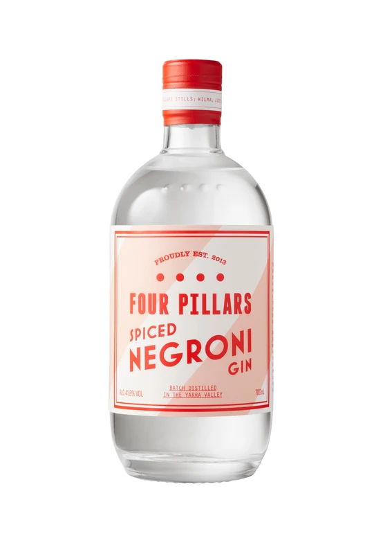 Four Pillars Spiced Negroni, 70 cl - Award Winning Premium Australian Gin - With Signature Botanicals, Cinnamon and Spice - Ideal for Negroni Cocktails
