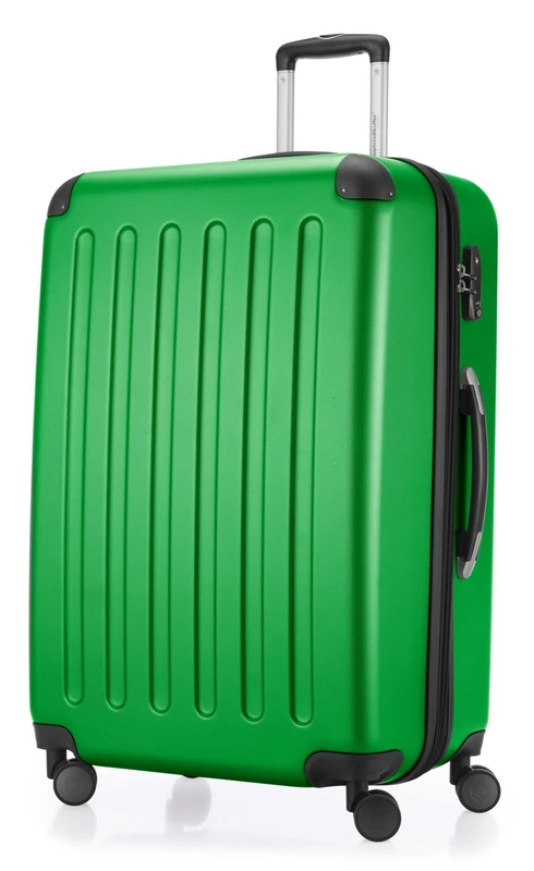 Hauptstadtkoffer Spree – Large Hardshell Suitcase, TSA Lock, 4 Double Wheels, Trolley Luggage, Rolling Suitcase, Travel Case with Expandable Capacity, 75 cm, 119 Liters, Green