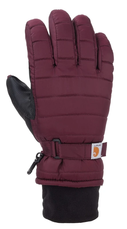 Carhartt Women's Quilts Insulated Breathable Glove with Waterproof Wicking Insert - Purple - S
